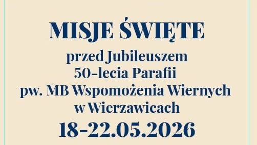 PROGRAM MISJI ŚW.  